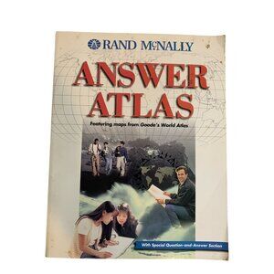 Rand McNally Answer Atlas PB Goode’s World Atlas Maps Students
